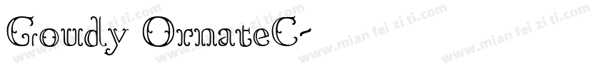 Goudy OrnateC字体转换